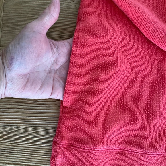 women’s coral Sweater with Drawstring Collar size 10 - Picture 4 of 8